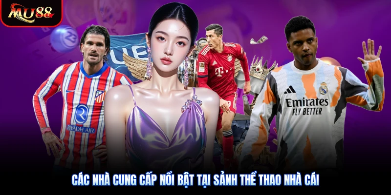 Các nhà cung cấp nổi bật tại sảnh thể thao nhà cái